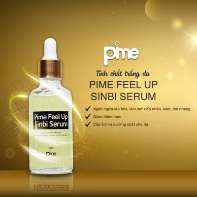 TINH CHẤT DƯỠNG TRẮNG VÀ MỜ VẾT NÁM DA PIME FEEL UP SINBI SERUM 50ml