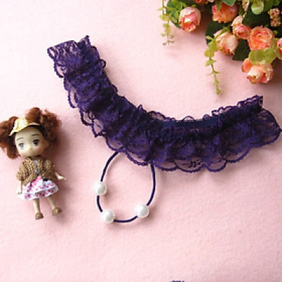 Quần chip lọt khe ren nữ hạt châu sexy - Tím