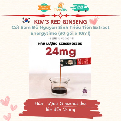 Cốt Sâm Đỏ Nguyên Sinh Triều Tiên Kim