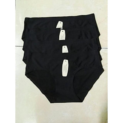 Combo 5 quần lót su trơn màu đen LOẠI 1 :Từ 40kg-47kg :MS 5032