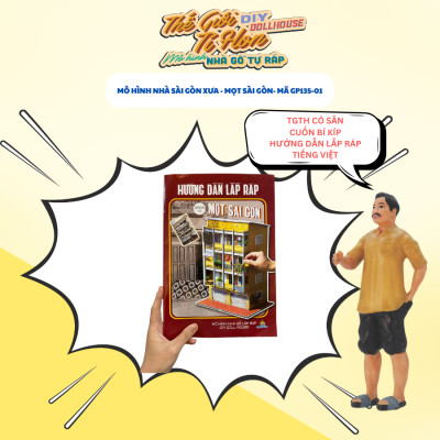 Mô Hình Tự lắp ráp DIY Sài Gòn Xưa - Thế Giới Tí Hon - GP135-01 - Mọt Sài Gòn