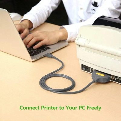 Ugreen UG30228cr124TK 3M màu Đen Cáp tín hiệu chuyển đổi USB 2.0 sang LPT âm cao cấp - HÀNG CHÍNH HÃNG
