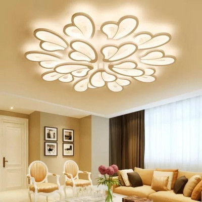 Đèn LED Mâm Ốp Trần MN063/12+15 , Đèn trần Phòng Khách, Đèn trần buồng ngủ - 3 cách thức Sáng DT