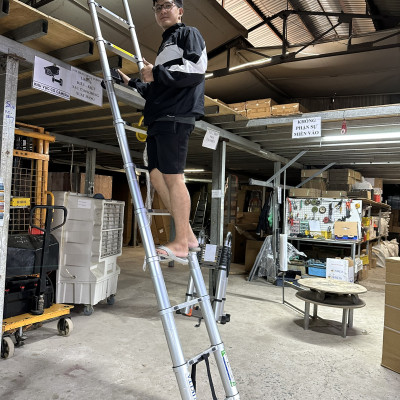 Thang đai nhôm rút 3 mét 8 - Tiêu chuẩn Châu Âu R38N - Chính hãng NIKITA