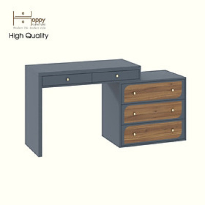 [Happy Home Furniture] BANA, Bàn trang điểm 5 ngăn kéo, 148cm x 45cm x75cm ( DxRxC), BAN_070