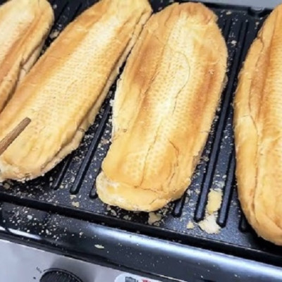 Máy Kẹp Nướng Bánh Mỳ sandwich, Bếp Nướng Điện Thái Lan BENNIX BN901EG, công suất 2200W, hàng chính hãng