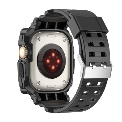 Ốp Case bảo vệ tích hợp dây đeo Resist Shock cho Apple Watch Ultra / Apple Watch Ultra 2 Size 49mm - Hàng Chính Hãng