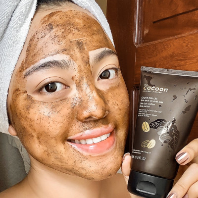 Cà phê Đắk Lắk làm sạch da chết mặt Cocoon 150ml giúp da sáng mịn da đều màu thuần chay