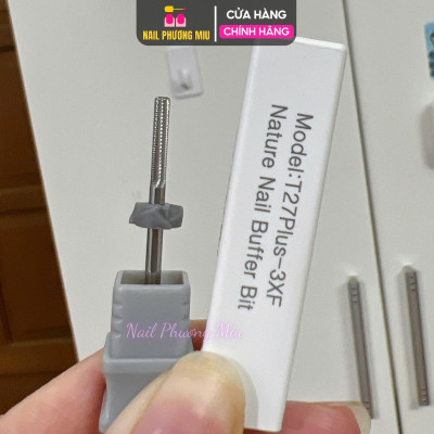 Đầu Mài Titan 3XF Hình Khối Đầu Mài Trụ Làm Nail, Mài Da Siêu Sạch Hiệu Quả, Đẩy Da Mịn Màng Cho Móng Tay Chân, Chất Lượng Cao Cấp Bền Bỉ T27 Plus