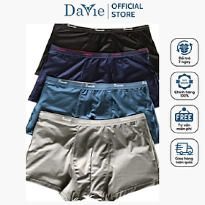 Quần Lót Nam Davie Sktl06 Chất Liệu Thun Lạnh, Co Giãn 4c, Bản Lưng 2.0cm Tinh Tế Và Mềm Mại