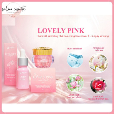 Serum Làm Hồng Nhũ Hoa & Bikini LOVELY PINK 10ml, Chăm Sóc Da Vùng Kín, Nhũ Hoa, Dưỡng Da Sáng Hồng