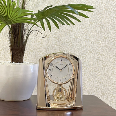 Đồng hồ để bàn Nhật Bản Rhythm 4RP772WR13- Kt 7.8 x 21.3 x 7.6cm, 750g. Vỏ nhựa, dùng PIN