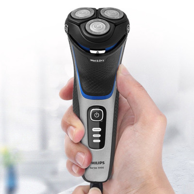 Máy cạo râu khô và ướt cao cấp thương hiệu Philips S3206/09 - Hàng Nhập Khẩu