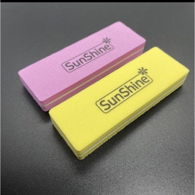 Phao Dũa Móng Mịn Sunshine Thanh Dài Ngắn, Phào Dũa 2 Mặt Sunshine Làm Nail (Màu Ngẫu Nhiên) Nail Phương Miu Nữ Women