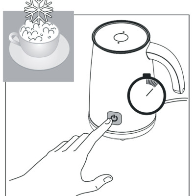 Máy đánh sữa Delonghi EMF2.W - Hàng chính hãng