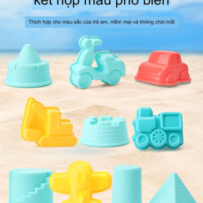 Đồ Chơi Xúc Cát Cho Bé, Bộ Đồ Chơi 14 - 18 Chi Tiết, Chất Liệu Nhựa An Toàn, Đồ Chơi Đi Biển Cho Bé - Hàng Nhập Khẩu