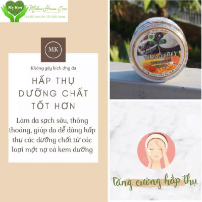 TẨY TẾ BÀO CHẾT MẶT THIÊN NHIÊN MẸ KEN hủ 50ML- tẩy tế bào chết mặt, sạch mụn cám, sạch da chết