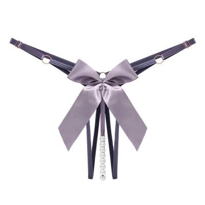 Quần lót lọt khe đai nhỏ đính hạt gắn nơ cực ly kỳ