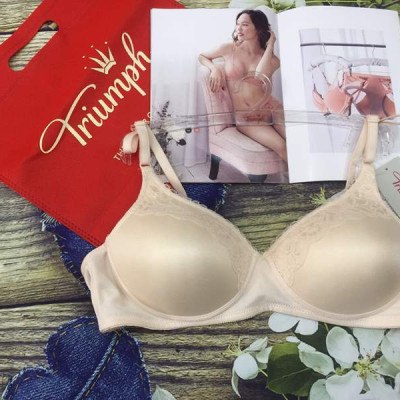 Áo ngực nữ Triumph  052HP không gọng,mỏng phối ren