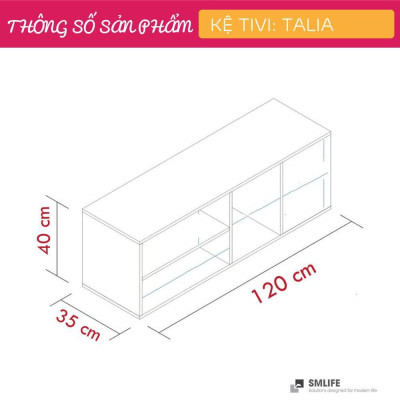 Kệ tivi gỗ hiện đại SMLIFE Talia