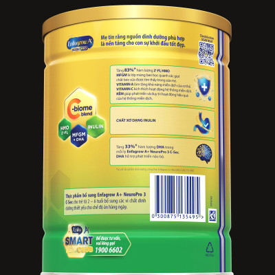 Sữa bột Enfagrow A+ NeuroPro 3 C-Sec 800g cho trẻ từ 2-6 tuổi