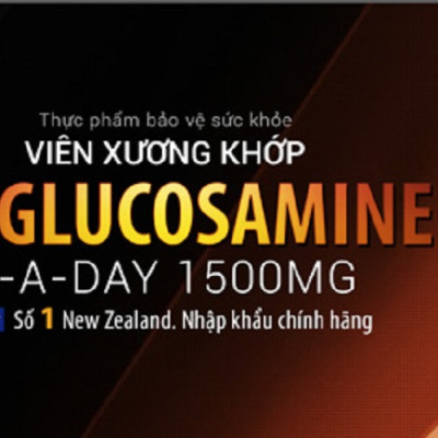 Bộ sản phẩm 3 hộp viên uống bổ xương khớp glucosamine nhập khẩu chính hãng New Zealand GO GLUCOSAMINE 1-A-DAY 1500mg (30 viên) giúp tăng dịch khớp, giảm thoái hóa khớp, khô khớp, cứng khớp; giúp xương sụn khớp khỏe mạnh