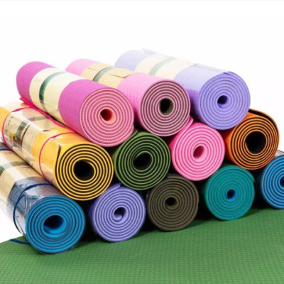 Thảm Tập Yoga TPE 2 Lớp PEAFLO Cao Cấp dày 6mm Kèm Túi
