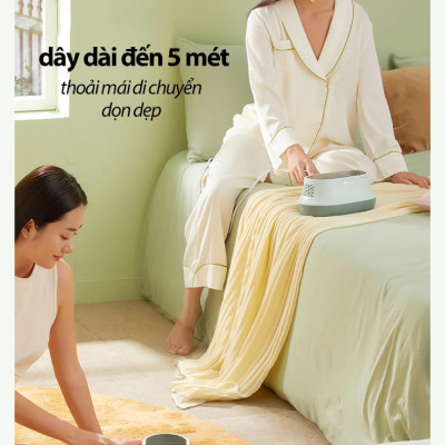 Máy hút bụi giường nệm Bear CMY-B03M1 diệt khuẩn UV-C, công nghệ khí nóng làm khô và kết hợp tinh dầu thơm, hàng chính hãng