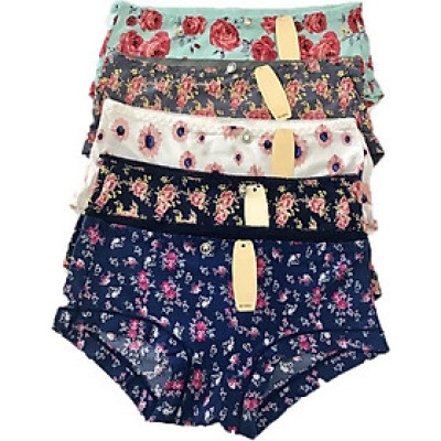 Combo 5 quần chip su hoa điều hòa, mịn mát (màu ngẫu nhiên)