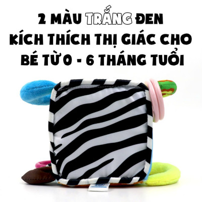 Đồ Chơi Khối Vải Xí Ngầu Ngộ Nghĩnh Luyện Kỹ Năng Kiêm Lục Lạc Cho Bé - PiPoVietnam