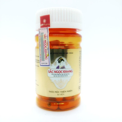 Bộ đôi kết hợp giảm nám Sắc Ngọc Khang Viên uống vi tảo lục hộp 60v + Kem dưỡng 10g