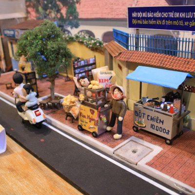 MÔ HÌNH SÀI GÒN XƯA - XE BỘT CHIÊN - HR14