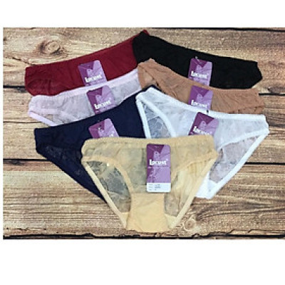 Combo 5 Quần Lót Nữ Bông Ép Cao Cấp Locust 028 – Ren Hoa Êm Ái, Co Giãn 4 Chiều, Size M–4XL