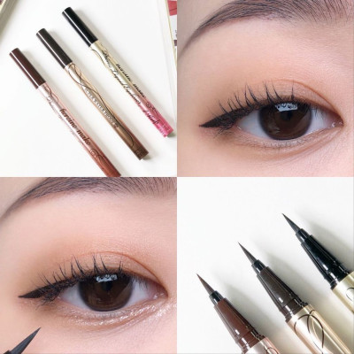 Bút Kẻ Mắt Nước Giữ Nét Siêu Bền Nét Siêu Mãnh Kissme Heroine Make (Màu Đen Than #07)