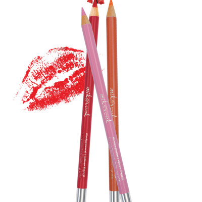 Chì Kẻ Môi Quyến Rũ Mik@Vonk Professional Lipliner Pencil Hàn Quốc #09 Màu đỏ  tặng kèm móc khoá - 1 cây