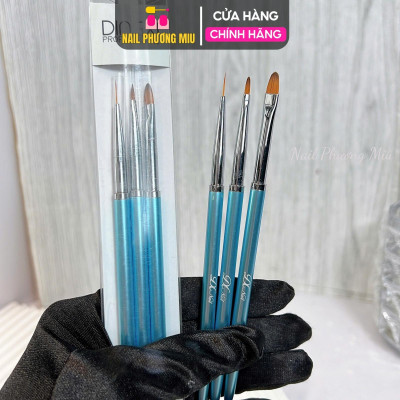 Set 3 Cọ Nét DingXi Cao Cấp Vẽ Nét Mảnh Siêu Đẹp, Sơn Móng, Đắp Gel, Cọ Vẽ Hoa Làm Nail Chuyên Dụng Nail Phương Miu Nữ