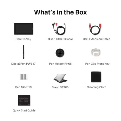 Huion Kamvas 13 (GS-1331) Graphic Tablets - Bảng vẽ Cảm ứng - Hàng chính hãng