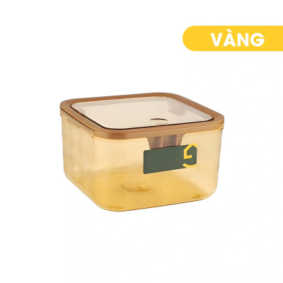 Hộp Đựng Rác Để Bàn Nắp Bật - Thùng Rác Mini Họa Tiết Trong Suốt - HENRYSA