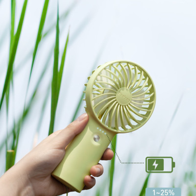 Quạt Tích Điện Cầm Tay Pin Trâu 32h Sử Dụng Yoobao F3 Với 3 Tốc Độ Gió Có Đèn Báo Pin Thiết Kế Nhỏ Ngọn - Hàng Chính Hãng