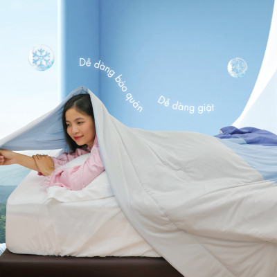 [CHĂN HÈ MÁT LẠNH] Mền lạnh I Cool Advance NIN House NM8034 1m6x2m1 | Chăn chần bông Ice Silk lạnh như tencel