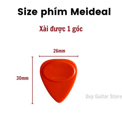 Phím đàn guitar size 1mm 1 cái guitar pick màu ngẫu nhiên mẫu giọt nước dễ cầm Duy Guitar Store