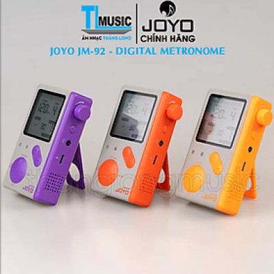 JOYO JM-92 Digital Metronome – Máy Đếm Nhịp Điện Tử Pin Sạc Type C Kèm Giá Đỡ Cho Người học Chơi Nhạc Cụ- Hàng chính hãng