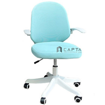 Ghế học sinh cấp 1 cấp 2 cấp 3 màu xanh CE1016-M Nội thất Capta Ghế học sinh học bài lưng nệm lưới khung nhựa PP có bánh xe tại HCM