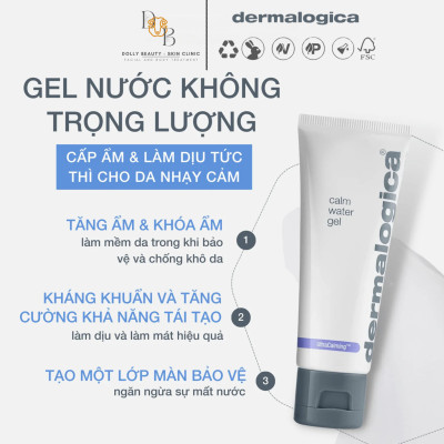 Dưỡng ẩm làm dịu CALM WATER GEL dành cho da nhạy cảm của Dermalogica - Dolly Beauty