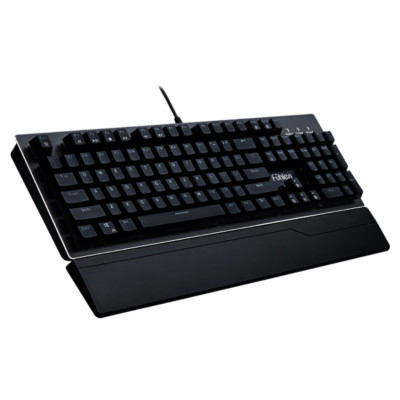 Bàn phím cơ gaming Fuhlen Eraser Led Rainbow/ Kê tay tháo rời- Hàng chính hãng