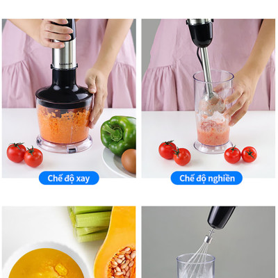 Máy xay cầm tay LocknLock - Hand Blender EJM559BLK (1000W) - Màu đen - Hàng chính hãng