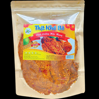 Khô Bò Miếng Loại Ít Cay Mềm Thương Hiệu SK FOOD - Bịch 500G