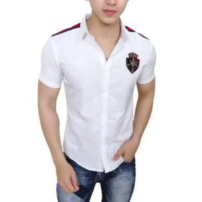 Áo sơ mi nam ngắn tay viền vai phối logo mẫu CV01 Thời Trang Cao Cấp PONIVA Chất Vải đẹp chuẩn form
