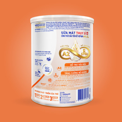 Sữa bột NAN INFINIPRO A2 3 với công thức đầu tiên chứa đạm A2, 6HMO & Lợi khuẩn kép nhập khẩu Thụy Sĩ - Hộp 800g (2 - 6 tuổi)