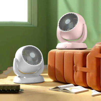 Quạt Tích Điện F3 Xoay 180 Độ Để Bàn - 3 Cấp Độ Gió, Mini Sạc Type C - HÀNG CHÍNH HÃNG MINIIN